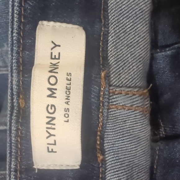 FLYING MONKEY Mid Rise Flare stretch destroyed jeans BY4668R The Buckle sz25x31L - Picture 14 of 15